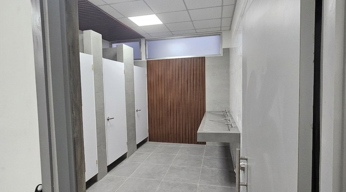 Interior obra comercial en Tegucigalpa